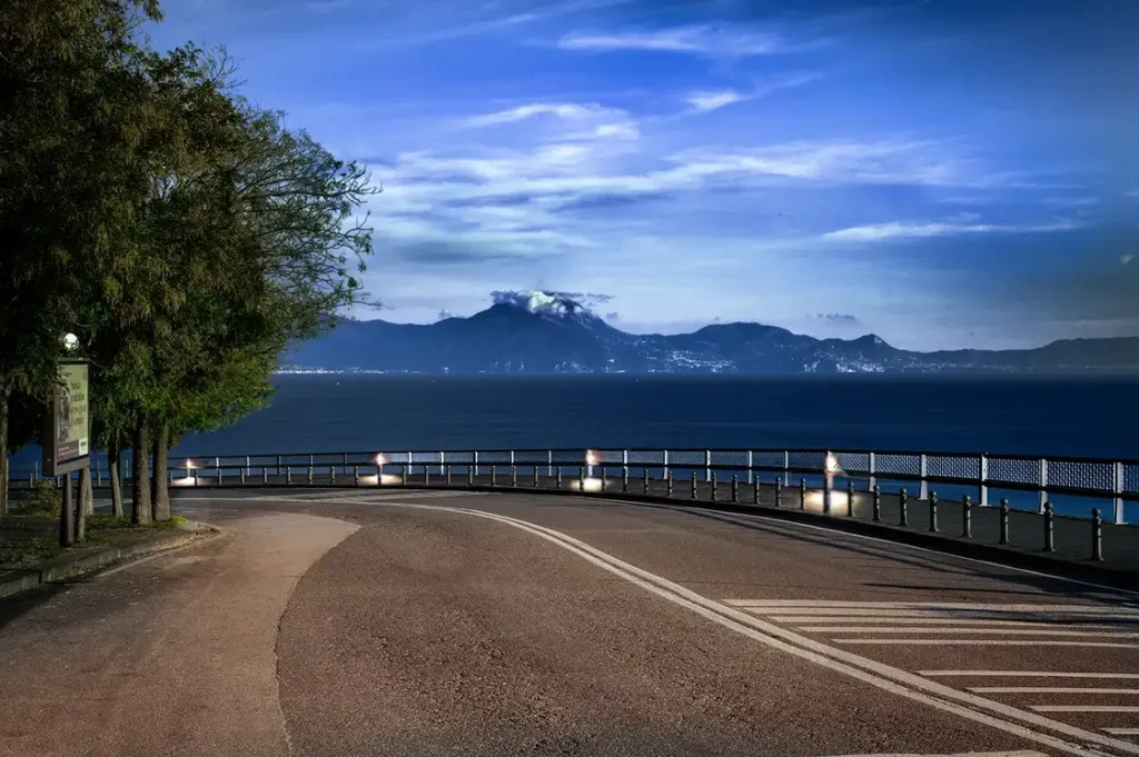 The aesthetic contribution of the Andromeda bridge rail in a scenic area